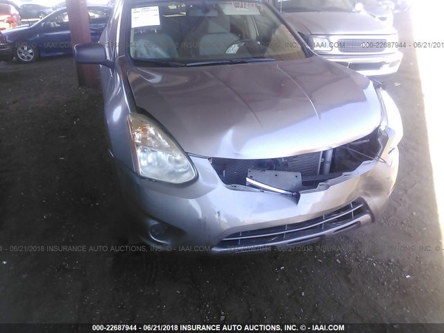 JN8AS5MT5DW025225 - 2013 NISSAN ROGUE S/SV GRAY photo 6