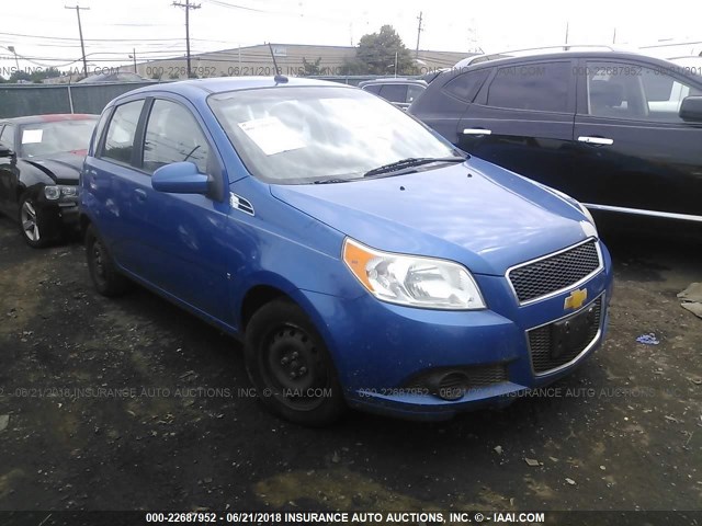 KL1TD66E49B370268 - 2009 CHEVROLET AVEO LS/LT BLUE photo 1