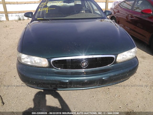 2G4WS52J8Y1178211 - 2000 BUICK CENTURY CUSTOM GREEN photo 6