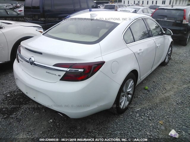 2G4GK5EX6G9101860 - 2016 BUICK REGAL WHITE photo 4