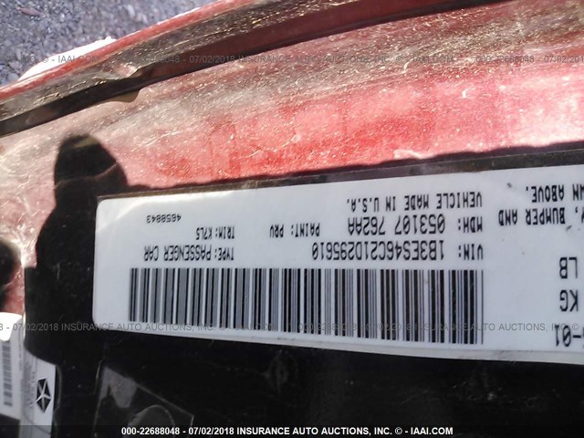 1B3ES46C21D295610 - 2001 DODGE NEON SE/ES PURPLE photo 9