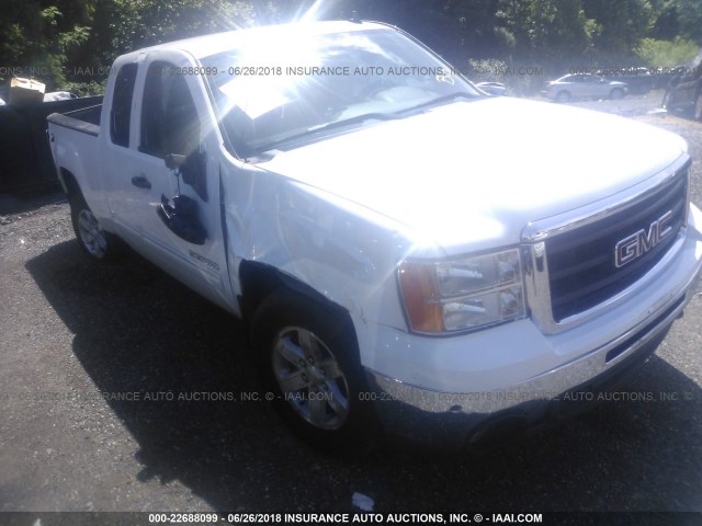 1GTR2VE30BZ423404 - 2011 GMC SIERRA K1500 SLE WHITE photo 6