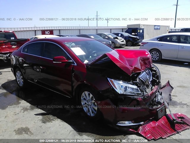 1G4GB5GR0EF210057 - 2014 BUICK LACROSSE RED photo 1