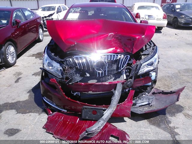 1G4GB5GR0EF210057 - 2014 BUICK LACROSSE RED photo 6