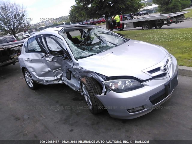 JM1BK343X71682656 - 2007 MAZDA 3 HATCHBACK SILVER photo 1