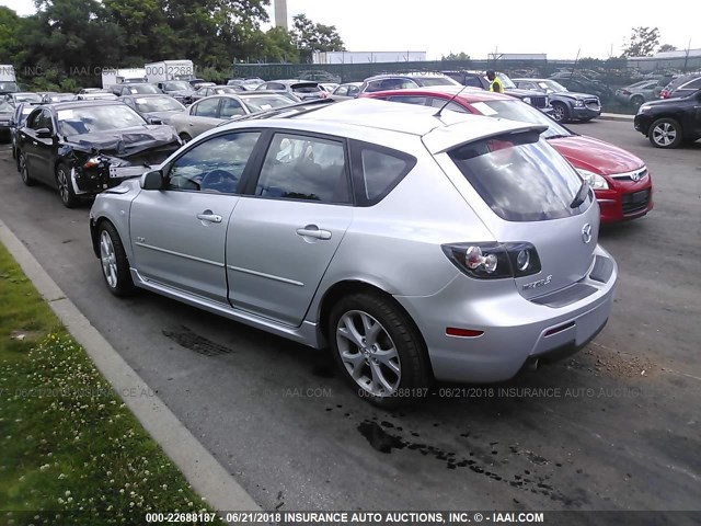 JM1BK343X71682656 - 2007 MAZDA 3 HATCHBACK SILVER photo 3