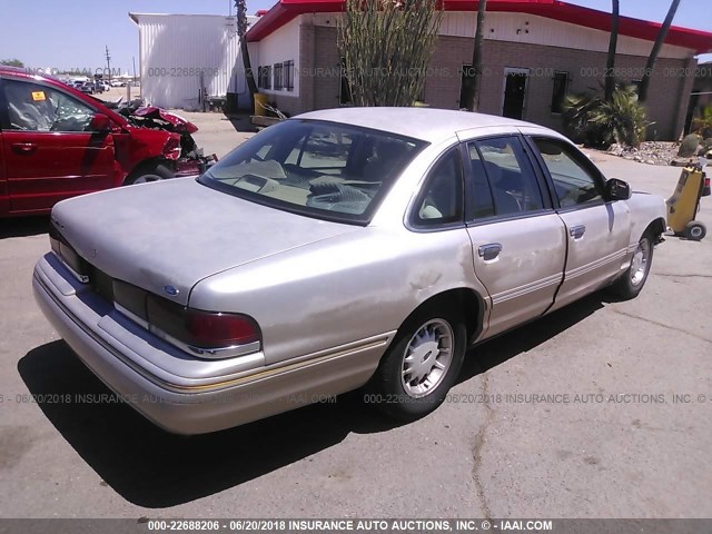 2FALP74WXVX165116 - 1997 FORD CROWN VICTORIA LX GOLD photo 4