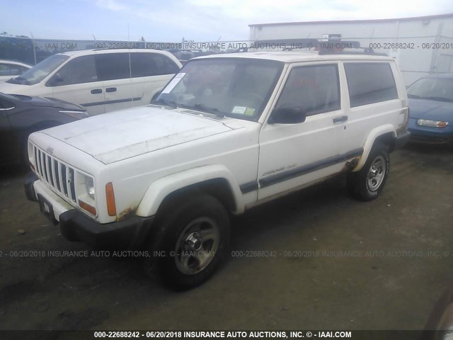 1J4FF67S9XL658759 - 1999 JEEP CHEROKEE SPORT WHITE photo 2