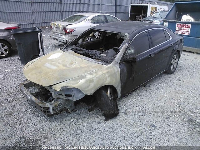 1G1ZC5E1XBF109541 - 2011 CHEVROLET MALIBU 1LT 黑色 照片 2