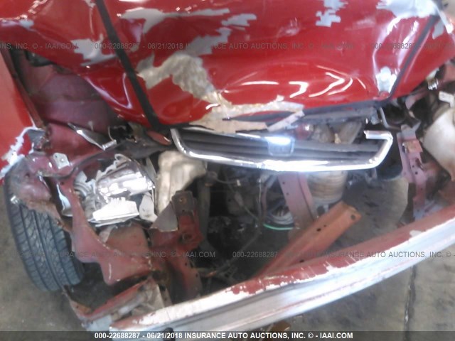 1HGEJ6127VL067997 - 1997 HONDA CIVIC DX RED photo 10