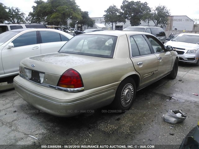 2FAFP73W3XX128099 - 1999 FORD CROWN VICTORIA  GOLD photo 4