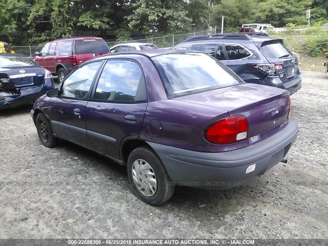 2C1MR5294S6735930 - 1995 GEO METRO LSI PURPLE photo 3