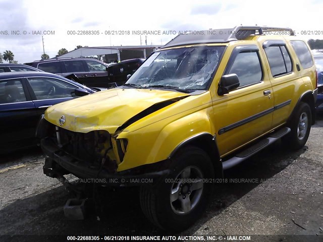 5N1ED28T14C604161 - 2004 NISSAN XTERRA XE/SE YELLOW photo 2