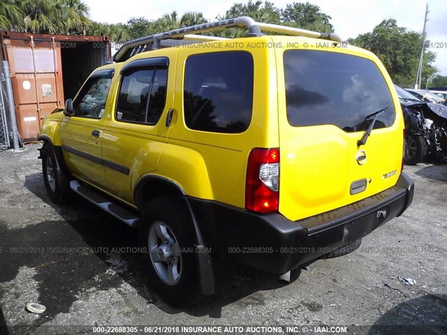 5N1ED28T14C604161 - 2004 NISSAN XTERRA XE/SE YELLOW photo 3