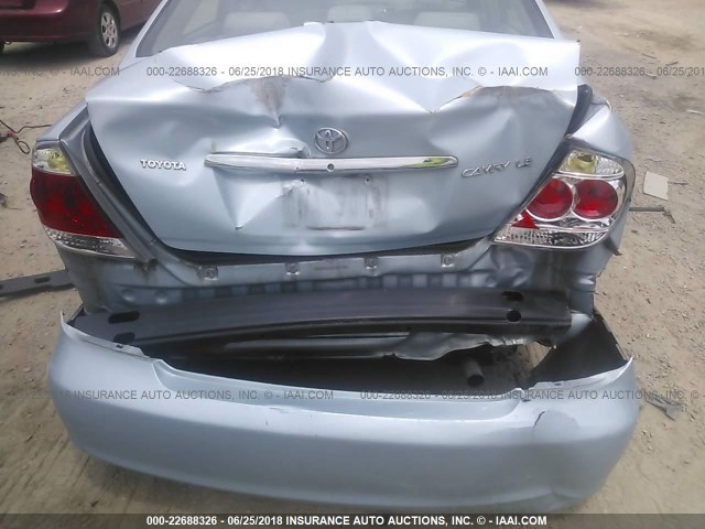 4T1BE32K65U588492 - 2005 TOYOTA CAMRY LE/XLE/SE ლურჯი ფოტო 6