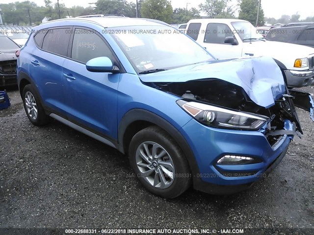 KM8J3CA48HU389758 - 2017 HYUNDAI TUCSON LIMITED/SPORT AND ECO/SE BLUE photo 1