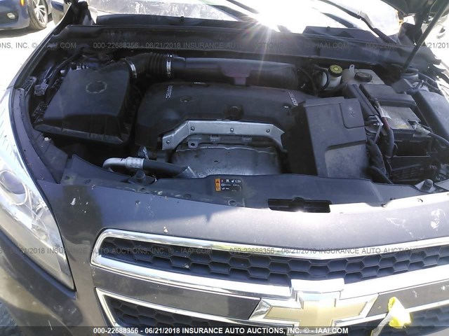 1G11C5SAXDF341710 - 2013 CHEVROLET MALIBU 1LT ნაცრისფერი ფოტო 10