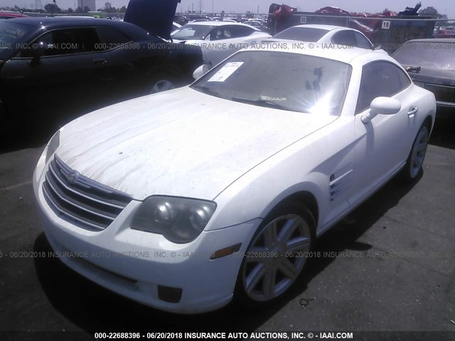 1C3AN69L44X013860 - 2004 CHRYSLER CROSSFIRE LIMITED WHITE photo 2