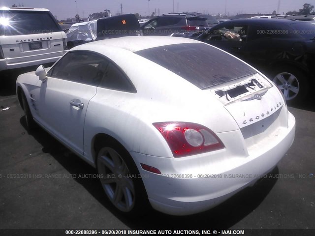 1C3AN69L44X013860 - 2004 CHRYSLER CROSSFIRE LIMITED WHITE photo 3