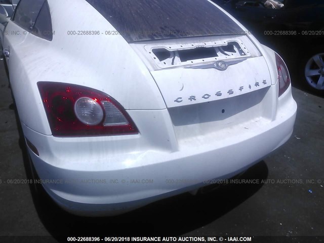 1C3AN69L44X013860 - 2004 CHRYSLER CROSSFIRE LIMITED WHITE photo 6