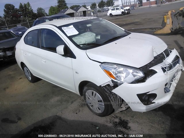 ML32F3FJ8HHF09233 - 2017 MITSUBISHI MIRAGE G4 ES თეთრი ფოტო 1