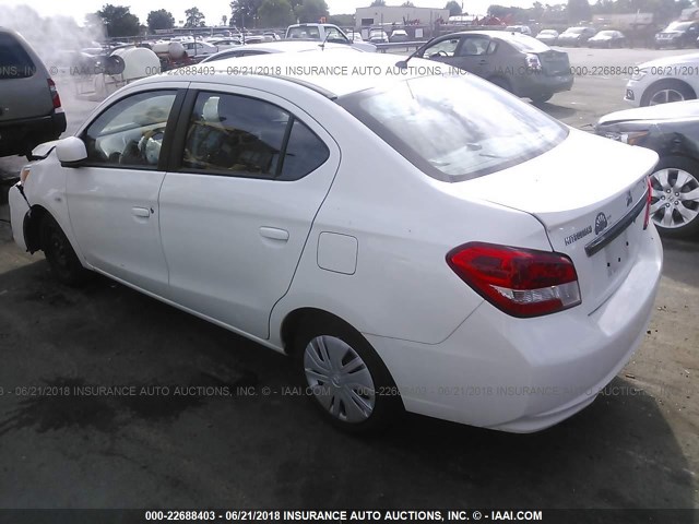 ML32F3FJ8HHF09233 - 2017 MITSUBISHI MIRAGE G4 ES თეთრი ფოტო 3