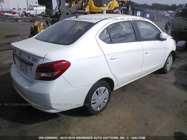 ML32F3FJ8HHF09233 - 2017 MITSUBISHI MIRAGE G4 ES თეთრი ფოტო 4