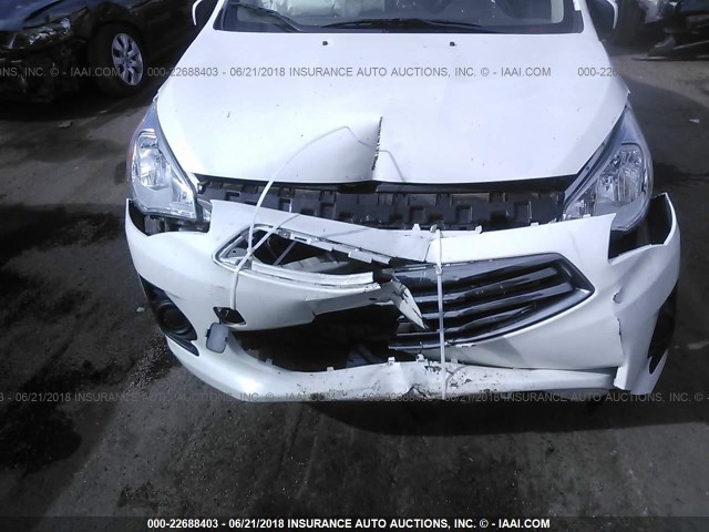 ML32F3FJ8HHF09233 - 2017 MITSUBISHI MIRAGE G4 ES თეთრი ფოტო 6