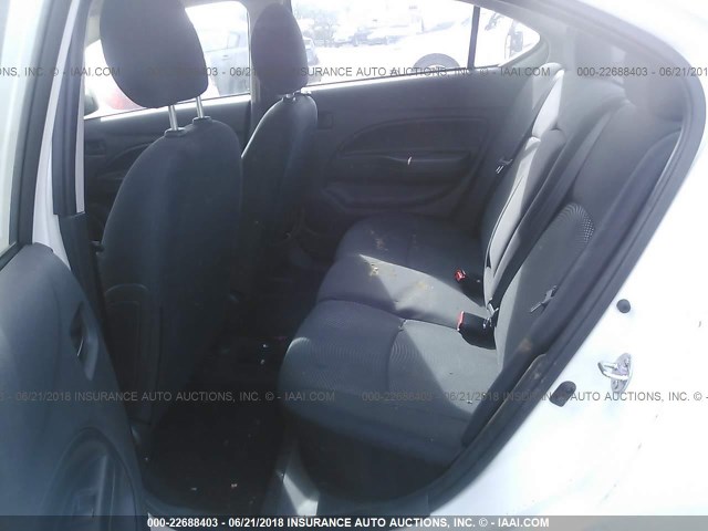 ML32F3FJ8HHF09233 - 2017 MITSUBISHI MIRAGE G4 ES თეთრი ფოტო 8