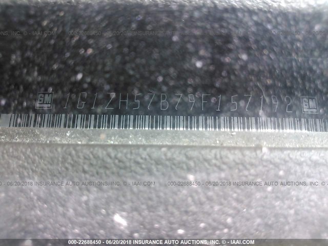 1G1ZH57B79F157192 - 2009 CHEVROLET MALIBU 1LT GOLD photo 9