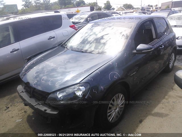 WVWAB7AJ3BW222448 - 2011 VOLKSWAGEN GOLF BLUE photo 2