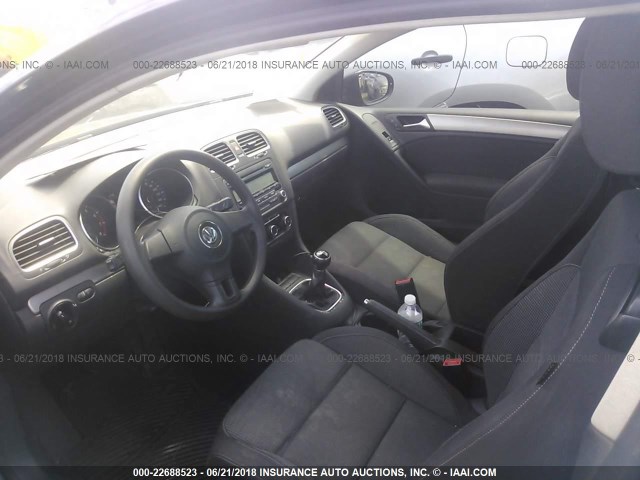 WVWAB7AJ3BW222448 - 2011 VOLKSWAGEN GOLF BLUE photo 5