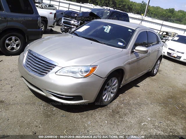 1C3CCBBBXDN627512 - 2013 CHRYSLER 200 TOURING GOLD photo 2