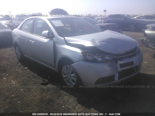 KNAFU4A27B5406463 - 2011 KIA FORTE EX SILVER photo 1