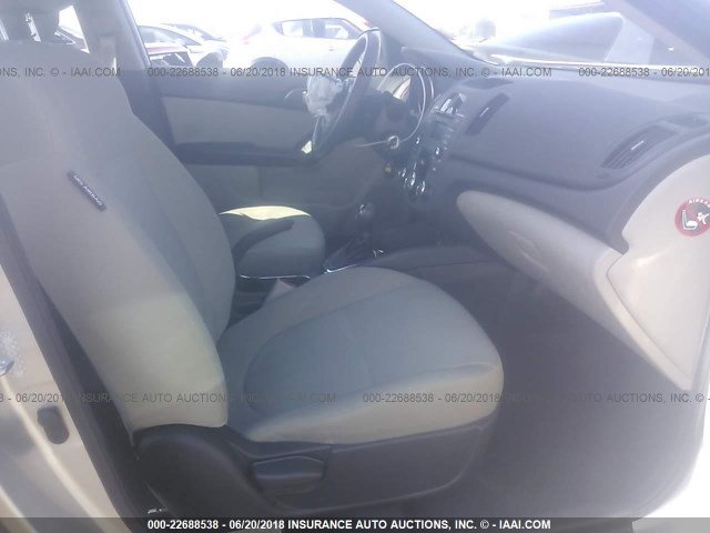 KNAFU4A27B5406463 - 2011 KIA FORTE EX SILVER photo 5