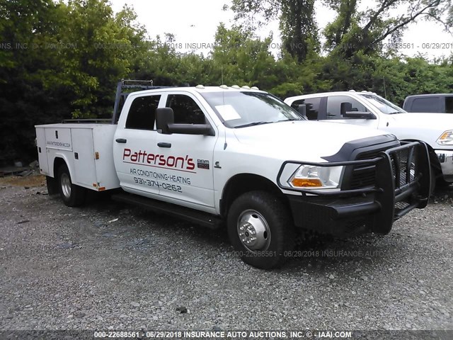 3C7WDSCL8CG163384 - 2012 DODGE RAM 3500 CREWCAB ST/SLT/LARAMIE WHITE photo 1