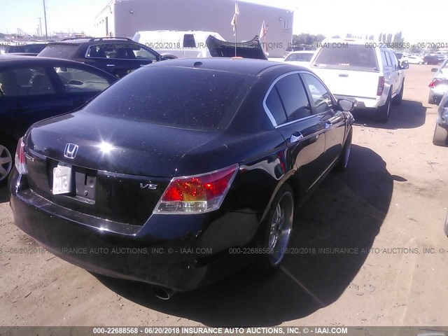 1HGCP36849A036953 - 2009 HONDA ACCORD EXL BLACK photo 4