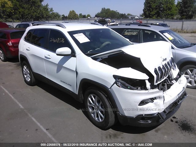 1C4PJMCS4HW615563 - 2017 JEEP CHEROKEE LATITUDE WHITE photo 1