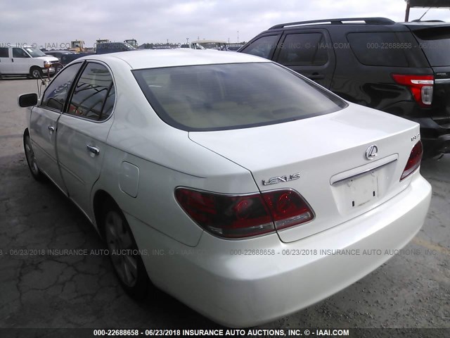 JTHBA30GX55113337 - 2005 LEXUS ES 330 თეთრი ფოტო 3