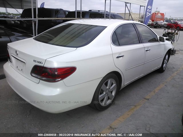 JTHBA30GX55113337 - 2005 LEXUS ES 330 თეთრი ფოტო 4