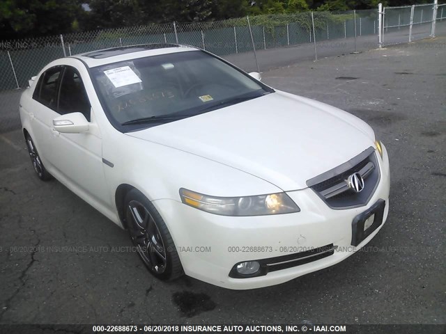 19UUA76517A033623 - 2007 ACURA TL TYPE S WHITE photo 1