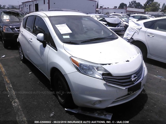3N1CE2CP3EL413305 - 2014 NISSAN VERSA NOTE S/S PLUS/SV/SL WHITE photo 1