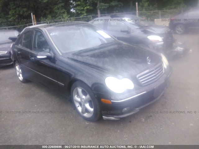 WDBRF52H46A845649 - 2006 MERCEDES-BENZ C GENERATION 2006 230 BLACK photo 1