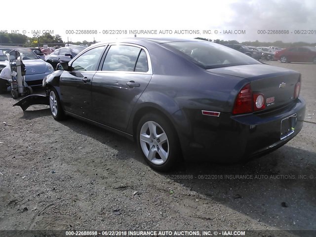 1G1ZA5E00A4158772 - 2010 CHEVROLET MALIBU LS Pewter photo 3
