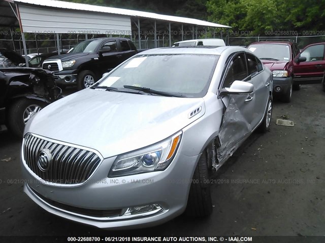 1G4GB5G34FF112503 - 2015 BUICK LACROSSE SILVER photo 2