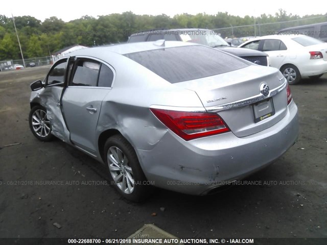 1G4GB5G34FF112503 - 2015 BUICK LACROSSE SILVER photo 3