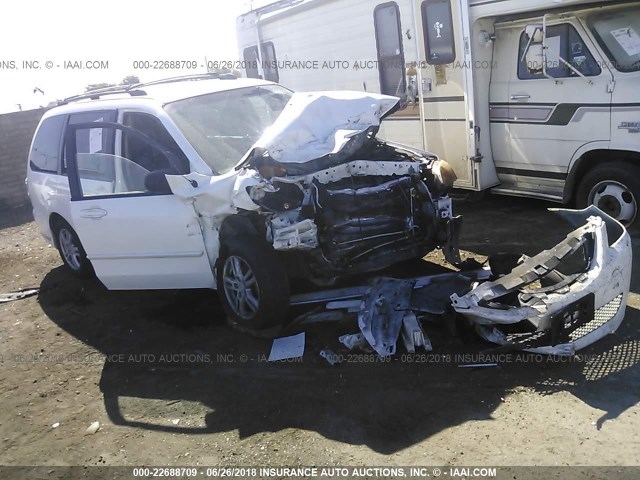 JM3LW28A560562979 - 2006 MAZDA MPV WAGON WHITE photo 1