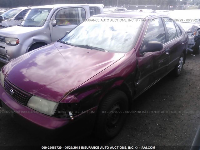 3N1AB41DXVL036816 - 1997 NISSAN SENTRA XE/GXE BURGUNDY photo 6