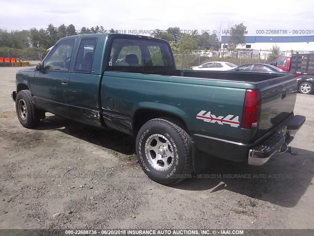 2GTEK19M7V1545782 - 1997 GMC SIERRA K1500 GREEN photo 3