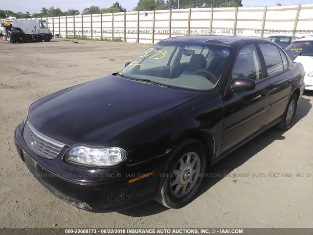 1G1NE52M8V6161875 - 1997 CHEVROLET MALIBU LS MAROON photo 2